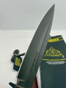 Tops Made In USA Wild Pig Hunter Large Survival / Tactical Full Tang Fixed Blade Sheath KNife