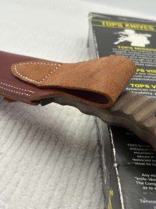 Tops Made In USA Wild Pig Hunter Large Survival / Tactical Full Tang Fixed Blade Sheath KNife