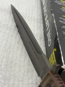 Tops Made In USA Wild Pig Hunter Large Survival / Tactical Full Tang Fixed Blade Sheath KNife