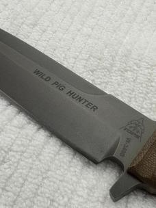Tops Made In USA Wild Pig Hunter Large Survival / Tactical Full Tang Fixed Blade Sheath KNife