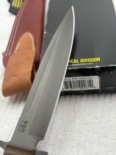 Tops Made In USA Wild Pig Hunter Large Survival / Tactical Full Tang Fixed Blade Sheath KNife