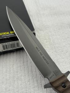 Tops Made In USA Wild Pig Hunter Large Survival / Tactical Full Tang Fixed Blade Sheath KNife