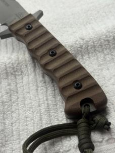 Tops Made In USA Wild Pig Hunter Large Survival / Tactical Full Tang Fixed Blade Sheath KNife