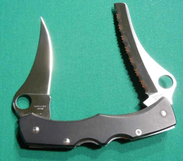 SPYDERCO- THE ORIGINAL FULL SIZE DYAD C44P&S SERIAL#063 IN OUTSTANDING CONDITION SPYDERCO- THE ORIGINAL FULL SIZE DYAD C44P&S SERIAL#063 IN OUTSTANDING CONDITION