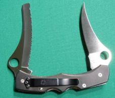 SPYDERCO- THE ORIGINAL FULL SIZE DYAD C44P&S SERIAL#063 IN OUTSTANDING CONDITION