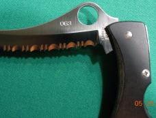 SPYDERCO- THE ORIGINAL FULL SIZE DYAD C44P&S SERIAL#063 IN OUTSTANDING CONDITION