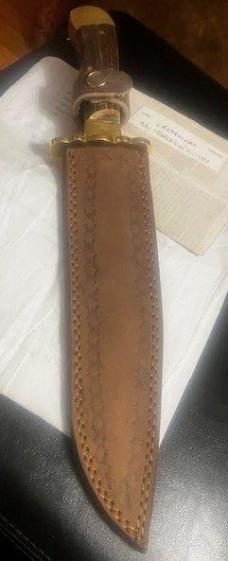 LARGE CUSTOM HAND MADE JOSEPH RODGERS TYPE BOWIE,SHEATH**LOWERED PRICE**