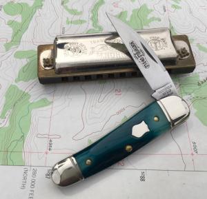 GEC 190120 Northfield Little Rattler Blue Teal Natural Bone NEW