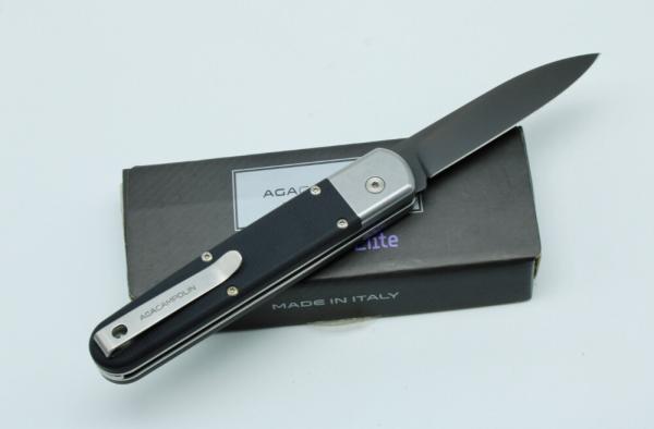 AGA Campolin Baron Elite N690Co PVD Blade, Black G10 Scales AGA Campolin Baron Elite N690Co PVD Blade, Black G10 Scales