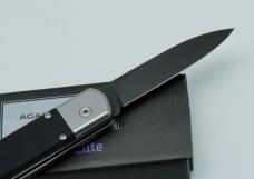AGA Campolin Baron Elite N690Co PVD Blade, Black G10 Scales