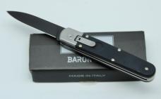 AGA Campolin Baron Elite N690Co PVD Blade, Black G10 Scales