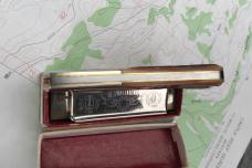 GEC 861121 Two Acorn Barlow rust orange natural bone stainless clip blade NEW