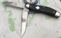 GEC 888222 Tidioute Ace Bayou Trapper Black Linen Micarta Sow Belly NEW