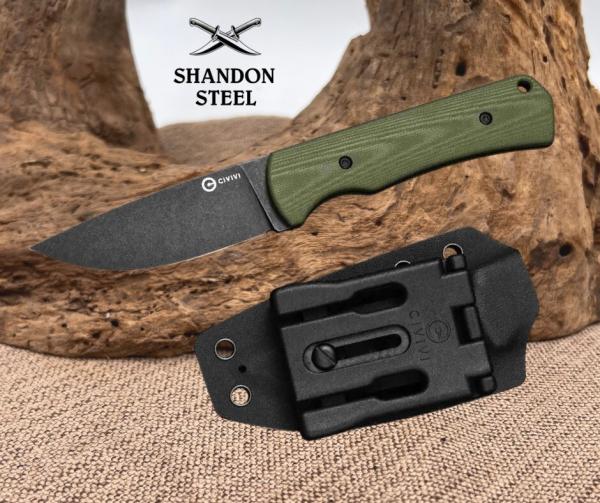 CIVIVI Jencks Fixed Blade Knife OD Green G10 Handle Kydex Sheath C24051-2 CIVIVI Jencks Fixed Blade Knife OD Green G10 Handle Kydex Sheath C24051-2