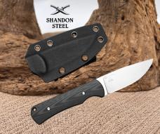 CIVIVI Jencks Fixed Blade Knife Black G10 Handle Kydex Sheath C24051-1
