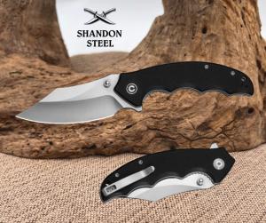 CIVIVI Pentad Folding Pocket Knife 348quot Nitro-V Blade Black Micarta C24068-1