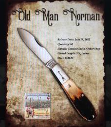 Tuna Valley Barlow Old Man Norman Genuine India Amber Stag with 154CM 2022 1/60 Pre-owned