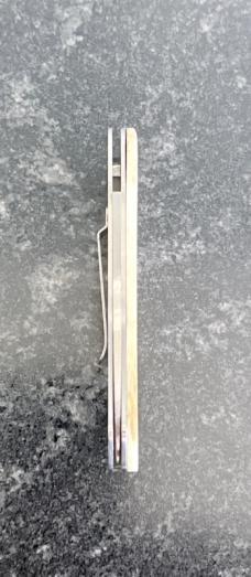 Vintage Parker Belt Buckle Folding Knife, Bone Scale, Japan, Unused