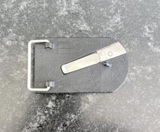 Vintage Parker Belt Buckle Folding Knife, Bone Scale, Japan, Unused