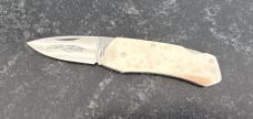 Vintage Parker Belt Buckle Folding Knife, Bone Scale, Japan, Unused
