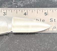 Vintage Parker Belt Buckle Folding Knife, Bone Scale, Japan, Unused