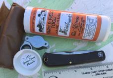 GEC 715121 Farm & Field  Bull Nose Green Linen Micarta NEW