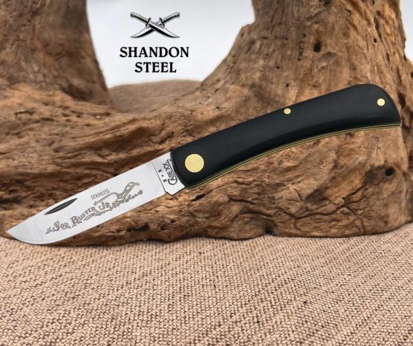 Case XX USA 2137SS Sod Buster Jr Black Stainless Steel Folding Pocket Knife 095 Case XX USA 2137SS Sod Buster Jr Black Stainless Steel Folding Pocket Knife 095