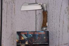 Rough Ryder Camp Side Cleaver Brown Burlap Micarta RR2679