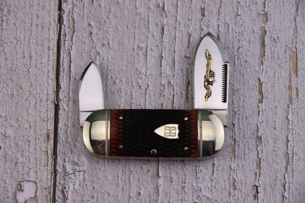 Rough Ryder 30th Anniversary Checkered Brown Bone Small Sunfish RR2631 Rough Ryder 30th Anniversary Checkered Brown Bone Small Sunfish RR2631
