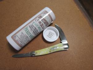 NEW GEC Great Eastern Cutlery 38 Yellow Snow Acrylic Campfire Whittler Knife 380225