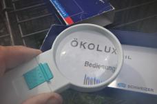 Magnifier Okolux Made In Germany NOS With Light LED Takes 3 AAA Batteries New Inside Mint