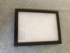 Vintage (5) Glass-Top Display Boxes - (2) with Dividers; (3) with Sponge Fill -Clean, Nice