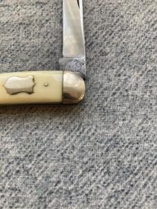 RARE Antique HIBBARD, SPENCER, BARTLETT & CO., CHICAGO, Ivory Handles, Serpentine, Pen Pocket Knife