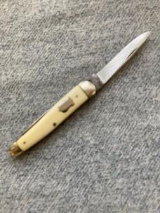 RARE Antique HIBBARD, SPENCER, BARTLETT & CO., CHICAGO, Ivory Handles, Serpentine, Pen Pocket Knife