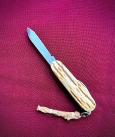 Victorinox Walker Custom Mammoth Ivory Scale Knife, 84mm