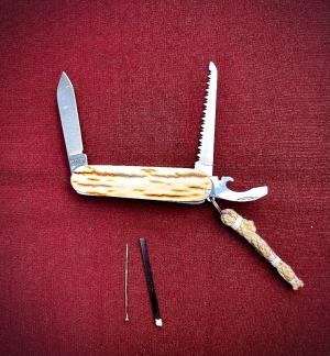 Victorinox Walker Custom Mammoth Ivory Scale Knife 84mm