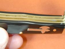 Battle Axe Brand Smooth Black Buffalo Horn Trapper Knife from Cooper Cutlery USA 5219-BH