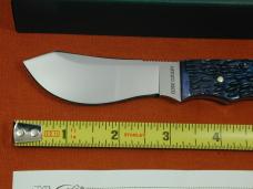 The Clyde Cutlery Co Blue Jigged Bone Caper Fixed Blade Sheath Knife by Cooper Cutlery USA CAPER-BJB
