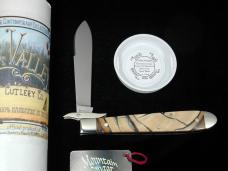 Tuna Valley Cutlery Cross Cut Mammoth Ivory Mountain Cougar Swing Guard Knife 1 of 30 COA Made USA