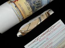 Tuna Valley Cutlery Cross Cut Mammoth Ivory Mountain Cougar Swing Guard Knife 1 of 30 COA Made USA