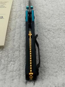 Benchmade Mini Osborne 945-221 Gold Class Artic Storm Carbon Fiber Ltd Ed