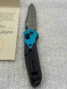 Benchmade Mini Osborne 945-221 Gold Class Artic Storm Carbon Fiber Ltd Ed