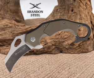 Maserin Linerlock Brown G10 Folding Pocket Knife MAS42013G10M 440 stainless