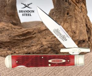 Robeson Swing Guard Lockback Red Jigged Folding Stainless Pocket Knife 612872