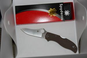 Spyderco Stretch  Brown C90GBNPE2  Knife ZDP Steel NIB