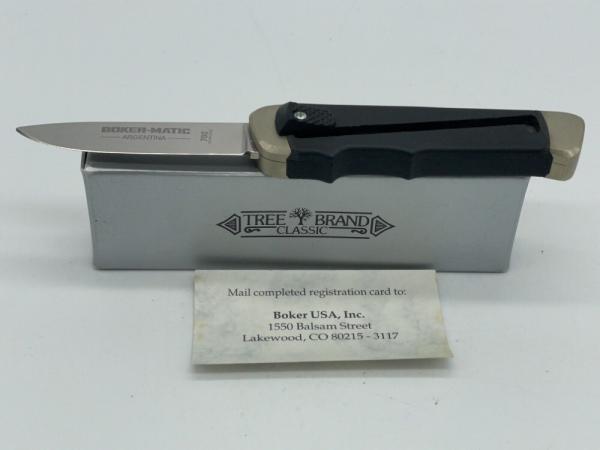 BOKER-MATIC Solingen Germany 700 Retractable OTF Knife w/ OMP Box BOKER-MATIC Solingen Germany 700 Retractable OTF Knife w/ OMP Box