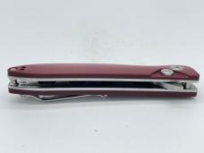 KIZER V3566N4 Maroon Micarta Swaggs Design Sway Back Button Lock