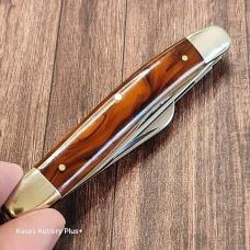 Vintage Valor Stockman 3.63" Closed U.S. CivilWar Commemorative Folding Pocket Knife Made in Japan 