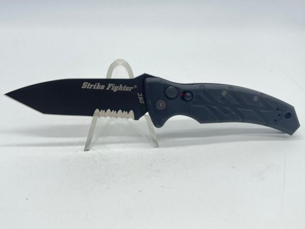 ONTARIO KNIFE COMPANY Taiwan XM Strike Fighter Black Tanto Automatic Knife ONTARIO KNIFE COMPANY Taiwan XM Strike Fighter Black Tanto Automatic Knife