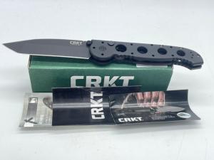 CRKT M-16-04A Black Zytel Carson Design Push Button Automatic w OMP Box